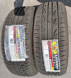 Pair (2) 215 55 17 Lionhart All Season tires