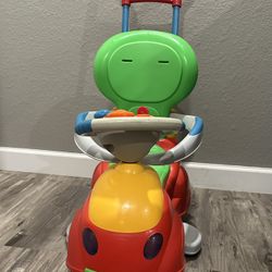 Retro Chicco 4-in 1 Toddler Convertible Sit n Ride-on Car 