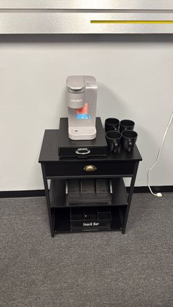 Coffee stand furniture with coffee maker included