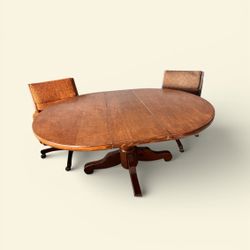 Oak Table And Chairs