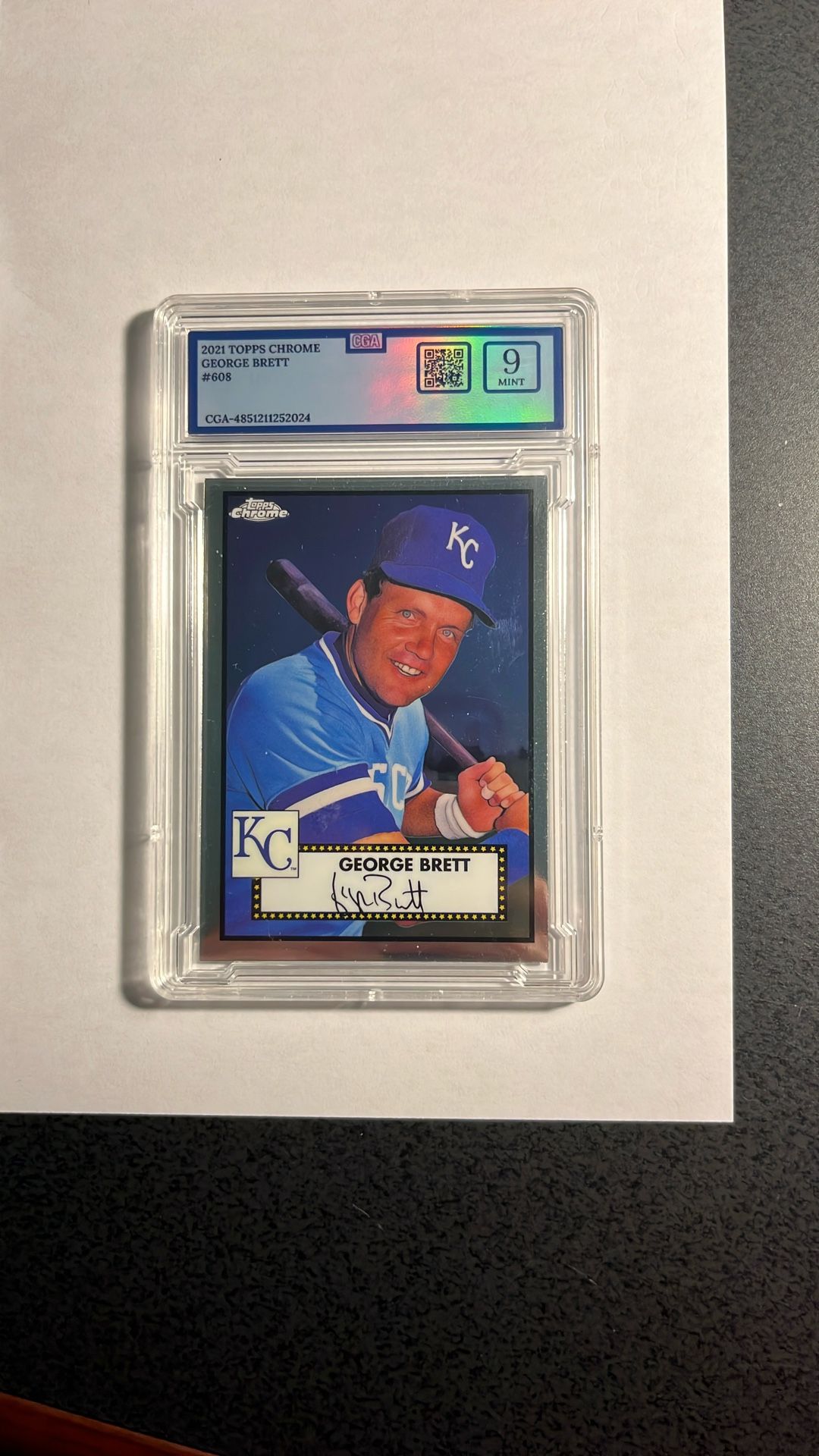 George Brett Topps Chrome Graded Baseball Card