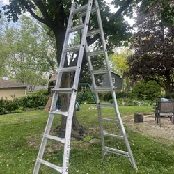 Expandable 9 Foot Construction Ladder