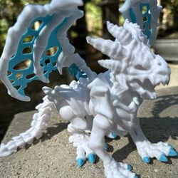 3D Printed Articulated Skeleton Dragon