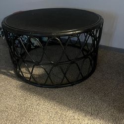 Black Wooden Coffee Table 