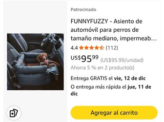 FunnyFuzzy Dog Seat For Car