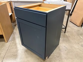 Navy Blue Lower Kitchen Cabinet