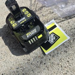 RYOBI
ONE+ 18V 4.0 Ah Lithium-Ion HIGH PERFORMANCE EDGE Battery