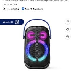 Anker Soundcore Rave Neo Se Bluetooth Speaker -black can negotiate price