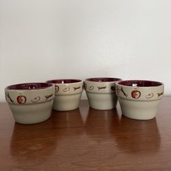 Set of 4 Apple Ramekins