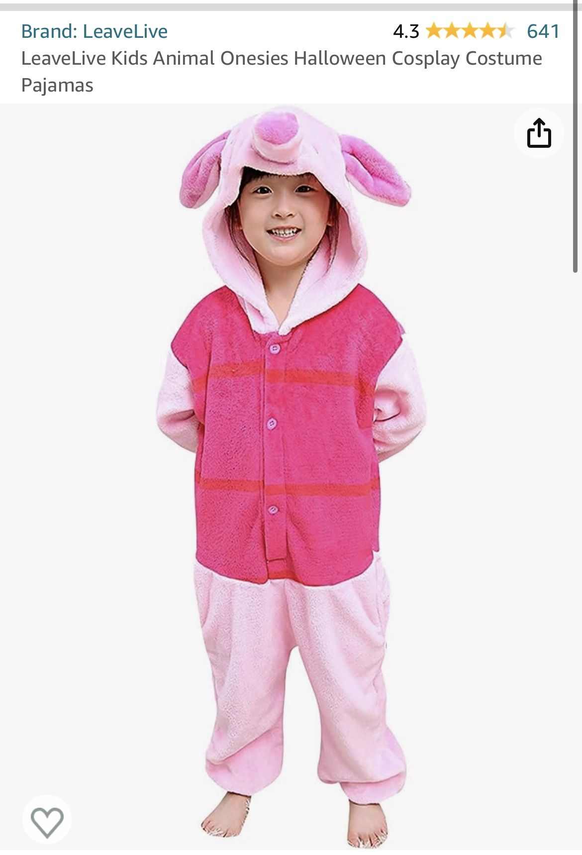 Piglet Kids Costume