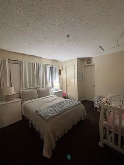 Full size bed with frame