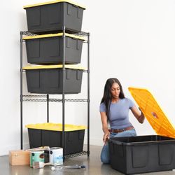 SafeRacks Storage Bin Rack, 5 Tote Capacity $49.99