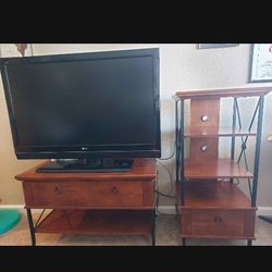 Tv stand and component shelf