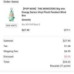 Brand New Labubu From Popmart