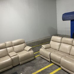 Leather Couches Set $1000 Firm On Price 