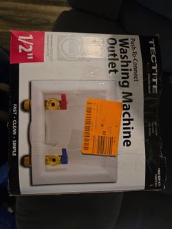 Tectite Push-To-Connect Washing Machine Outlet Box