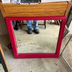 Custome Made Vintage Wood Window Mirrors