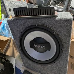 Dual 12” Infinity Subwoofer Box + 2 Rockford Fosgate P3001 Amps