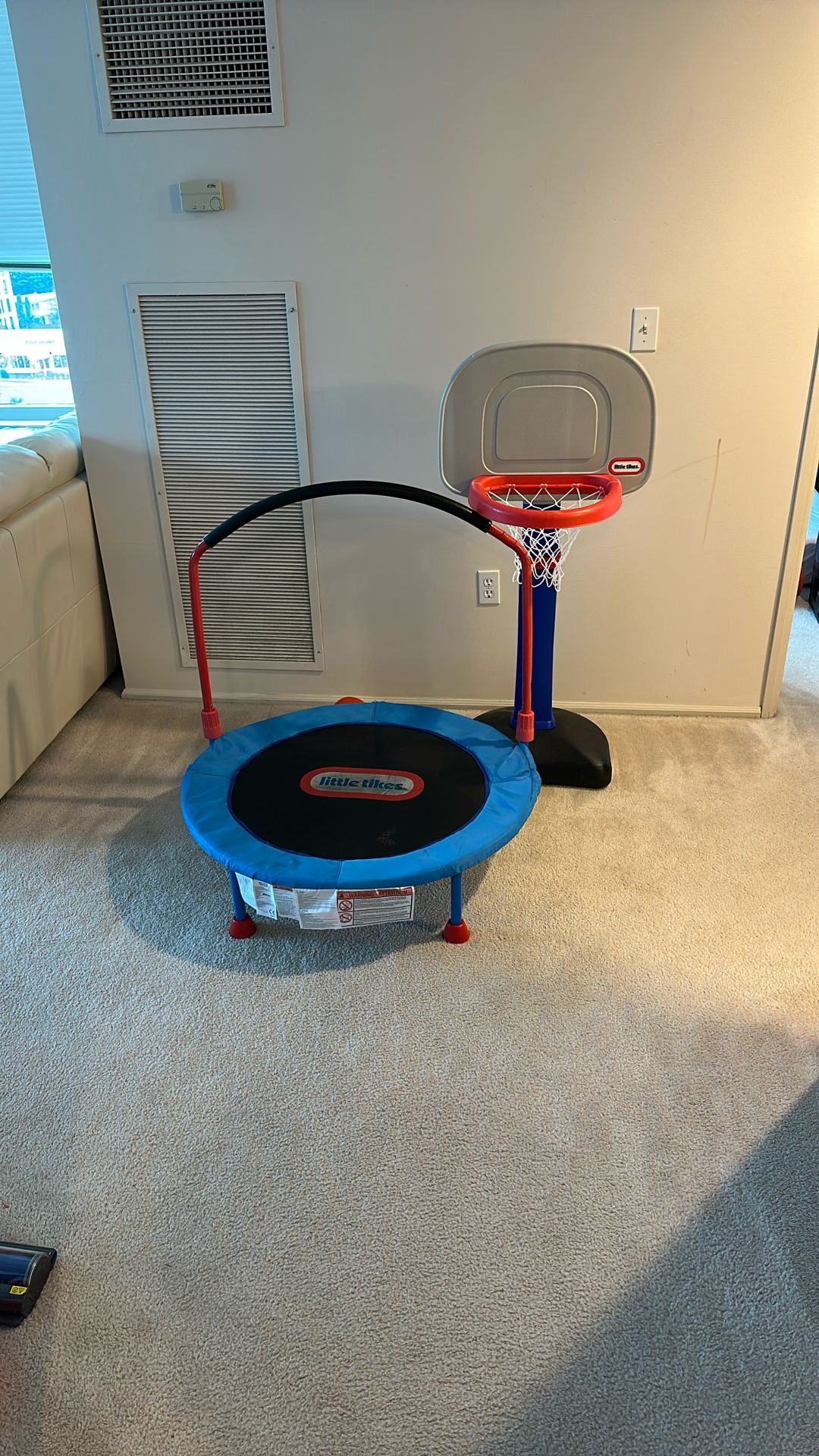 Little Tikes Trampoline And Basketball Hoop