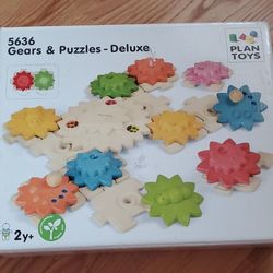 Plan Toys Gears & Puzzles-Deluxe