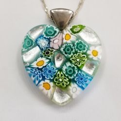 Glass Heart Pendant 