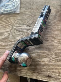 1 inch receiver hitch  and 2” ball
