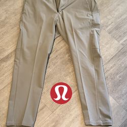 Light grey lululemon commission pants Size 34