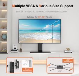 Universal Swivel TV/Monitor Stand for 13 to 32 inch Screens - Brand New in Box
