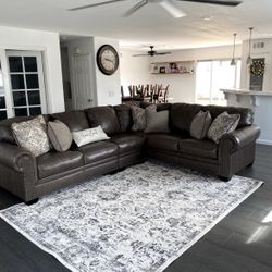 Leather sofas