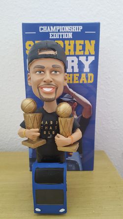 Golden state warriors Steph Curry Bobblhead on parade bus