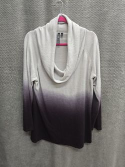 SUPER SOFT! Purple/Gray Turtleneck. Women's Size 3X