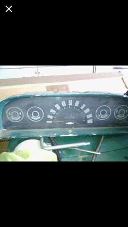 1966 Chevy cluster