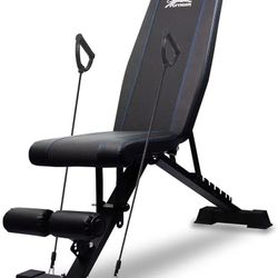 Weight Bench With Resistance Bands