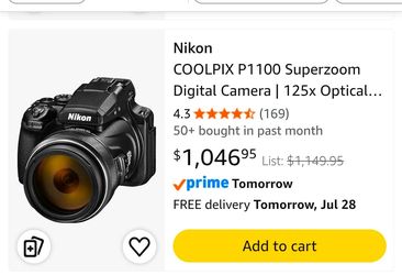 Nikon COOLPIX P1100 Superzoom Digital Camera