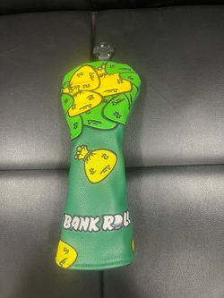 Bank Roll Golf Money Bags Masters Theme Fairway Headcover - Brand New