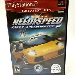 Need for Speed Hot Pursuit 2 Greatest Hits Playstation 2 PS2 CIB Complete Tested