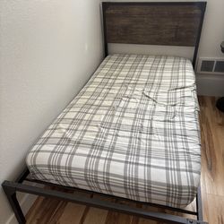 Twin bed and Mattress