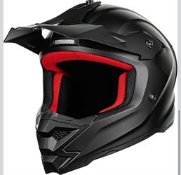 Matte Black Motocross Off-Road Helmet (Youth Large)