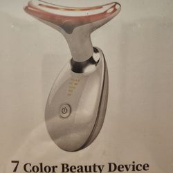7 Colar LED Lught Device For Face And Neck 