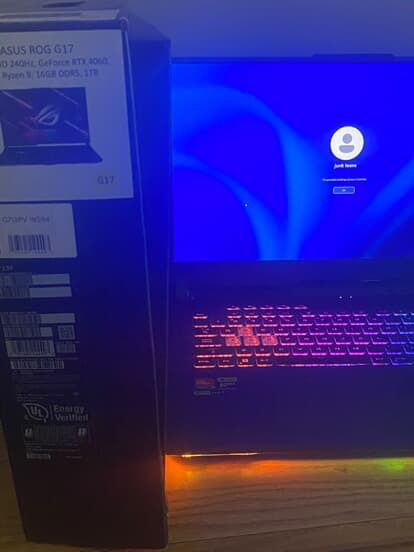 Asus Rog G17 17.3 Qhd 240hz GeForce