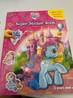 My little pony sticker book.  So many left