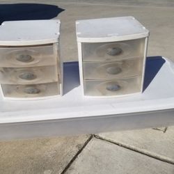 White Plastic Storage Containers All For $15