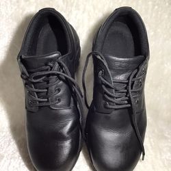 SR MAX SRM2050  BURKE,MENS BLACK OXFORD STYLE,COM TOE  LEATHER UPPER RESISTANT OIL & Slip Size 11.5