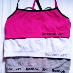 3 Reebox Girls Bralette Seamless Racerback Crop