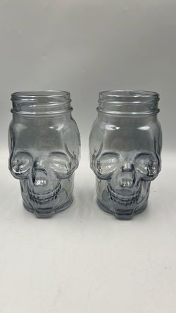 Skull mason jars without lids