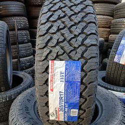 4 New Tires Installed/ 4 Llantas Nuevas Instaladas 265/70/17 Atlander AT Tires