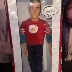 Big Bang Theory Talking Sheldon Bendable & Poseable Figure 17" Tall Doll 