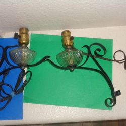 Vintage Iron wrought light fixture
