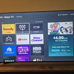 75 inch ONN flat screen tv