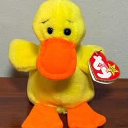 Ty Beanie Baby Quackers The Duck Original 1994 Collectible Plush Toy
